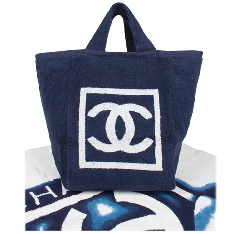 buy chanel beach towel|chanel beach bag with towel.